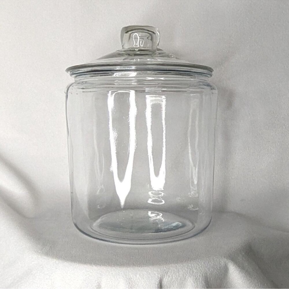 Vintage Anchor Hocking Heritage Hill 1 Gallon Glass Jar Canister